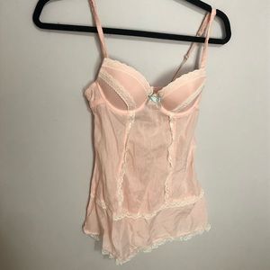 Blush Pink Silk Blend Lingerie  Ballet Princess